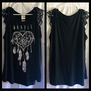 *NWT* WANDER WITH LOVE Sleeveless Shirt Juniors XL